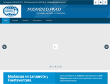 Tablet Screenshot of mudanzaslanzarote.com